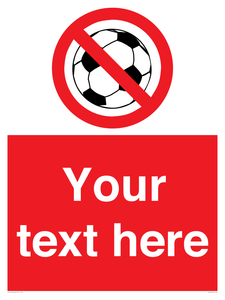 Custom No Ball Games Sign